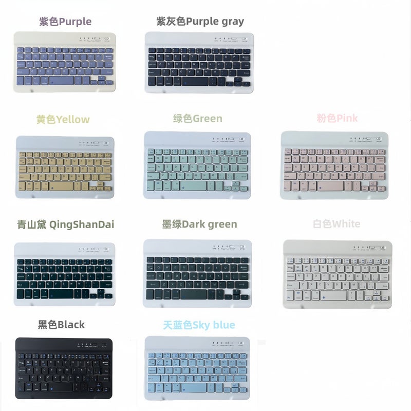 Bluetooth Keyboard For Ipad Mobile Phone Tablet Cangjie Russian Western Thai Wireless Keyboard - Image 1